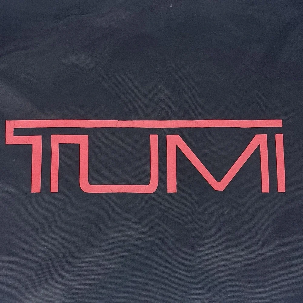 Tumi Drawstring Travel Laundry Dust Bag Black 29x17 Nylon